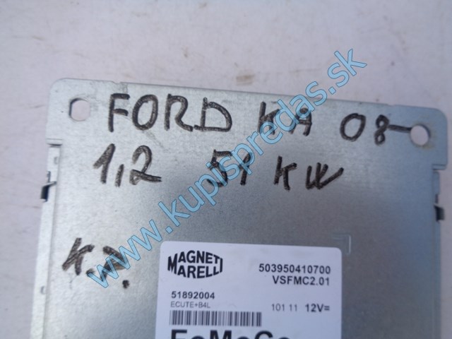 riadiaca jednotka na elektrické riadenie na ford ka, 51892004